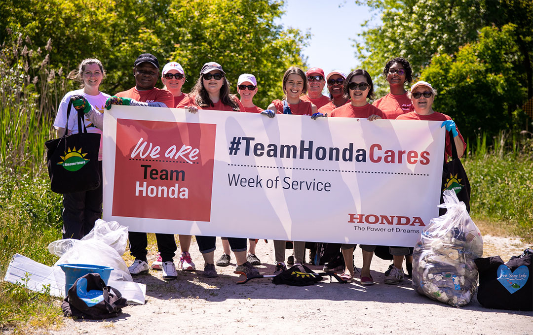 Honda volunteers representing Team Honda